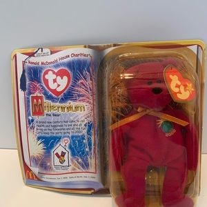 TY McDonald’s Millennium The Bear Beanie 2000 Sealed in Package DOB 1/1/99